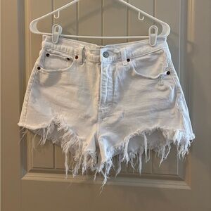 Abercrombie & Fitch The Mom Short High Rise Jean Shorts